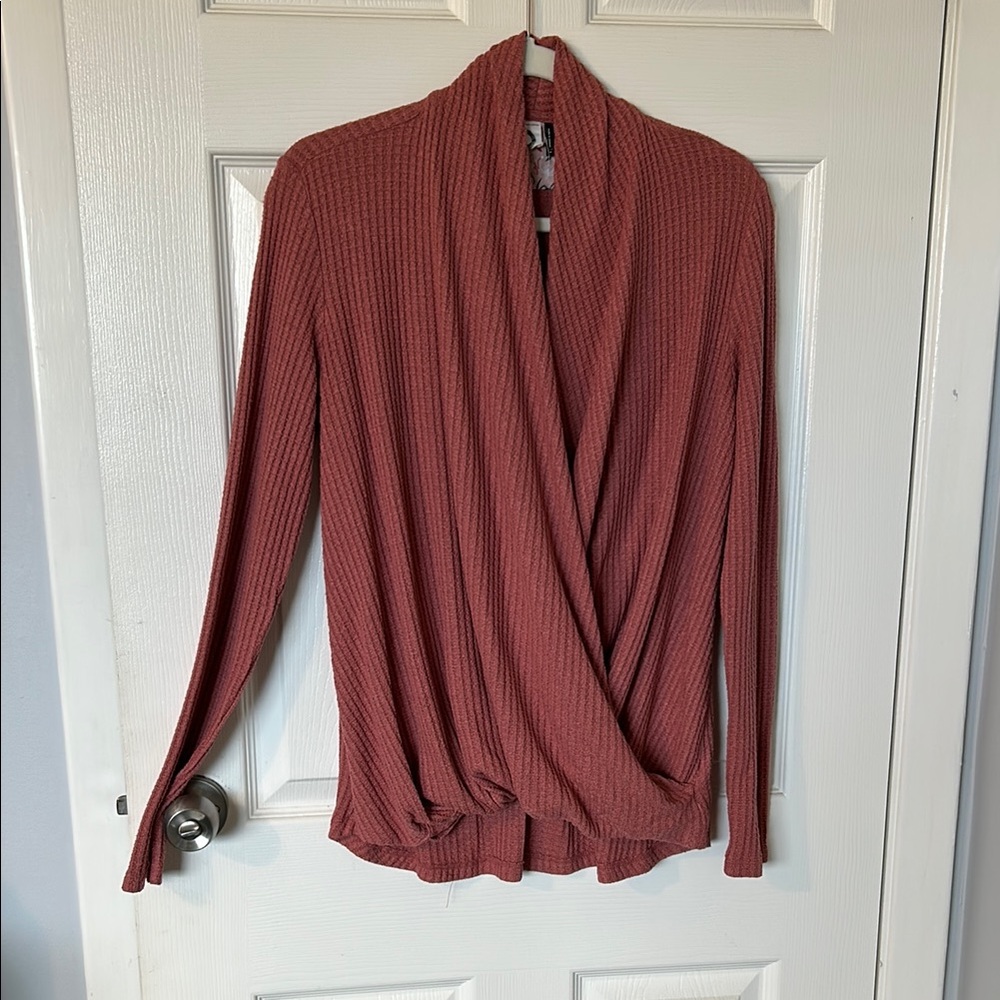 Anthropologie Rust Long Sleeve Tee